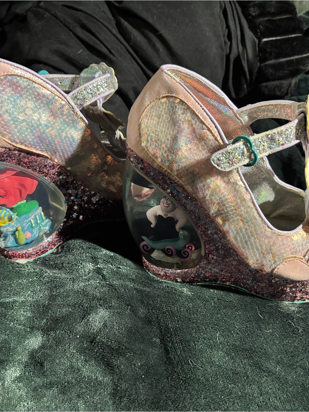 Irregular Choice Iridescent Little Mermaid Mary Jane Heels - Multicolor